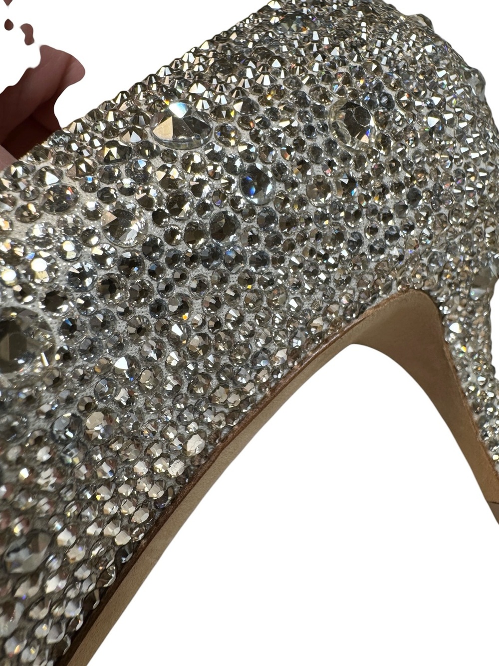 Jimmy Choo "Cinderella" Allure Crystal Covered Pointy Toe Pumps Heels 9 / 39 - Picture 9 of 16